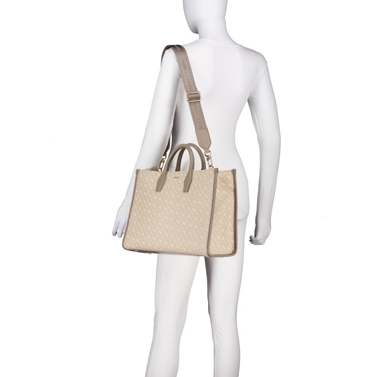 Handtasche Sandy Medium Tote Light Beige, Farbe: beige, Marke: BOSS, EAN: 4063546747972, Abmessungen in cm: 36x27.5x12, Bild 5 von 7