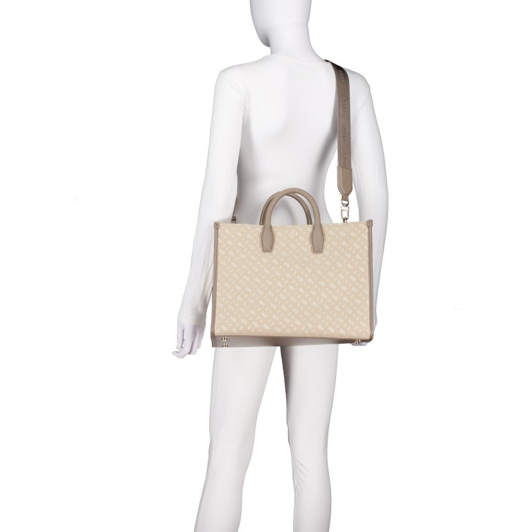 Handtasche Sandy Medium Tote Light Beige, Farbe: beige, Marke: BOSS, EAN: 4063546747972, Abmessungen in cm: 36x27.5x12, Bild 6 von 7