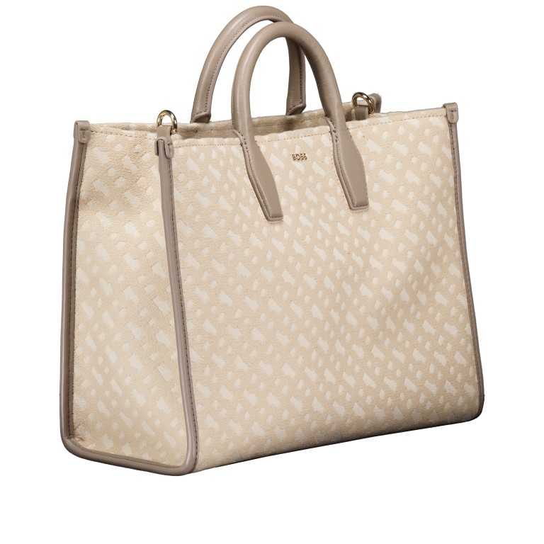 Handtasche Sandy Medium Tote Light Beige, Farbe: beige, Marke: BOSS, EAN: 4063546747972, Abmessungen in cm: 36x27.5x12, Bild 2 von 7