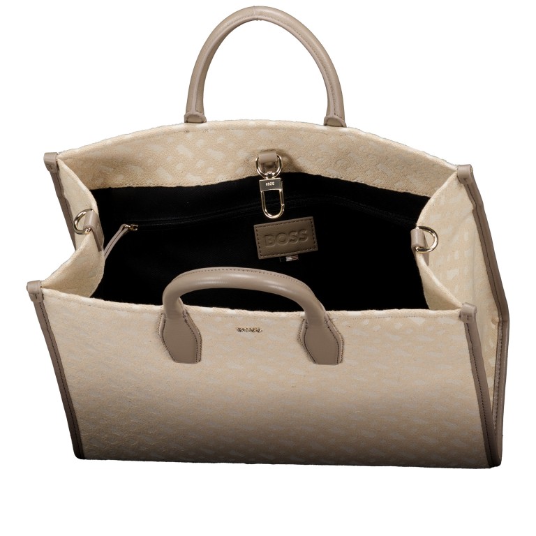 Handtasche Sandy Medium Tote Light Beige, Farbe: beige, Marke: BOSS, EAN: 4063546747972, Abmessungen in cm: 36x27.5x12, Bild 7 von 7