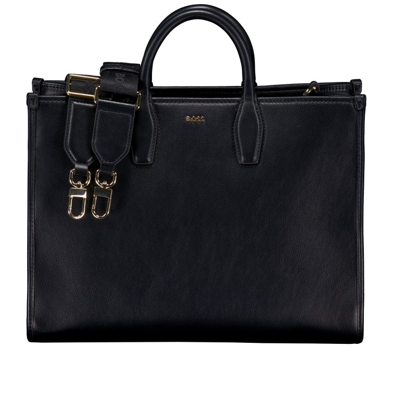 Handtasche Sandy Medium Tote Black, Farbe: schwarz, Marke: BOSS, EAN: 4063546748023, Abmessungen in cm: 36x27.5x12, Bild 1 von 7