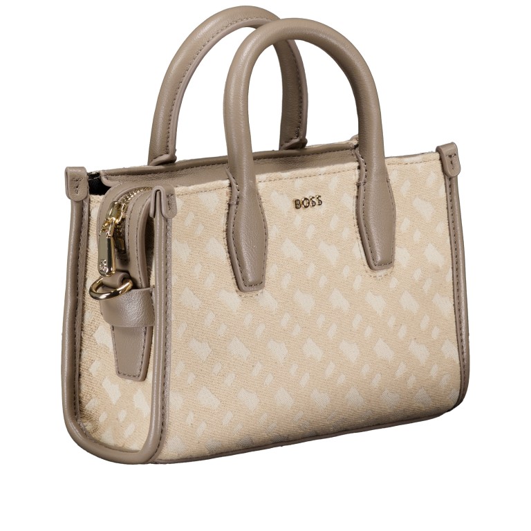 Handtasche Sandy Small Tote Light Beige, Farbe: beige, Marke: BOSS, EAN: 4063546748030, Abmessungen in cm: 22x15x7.5, Bild 2 von 7