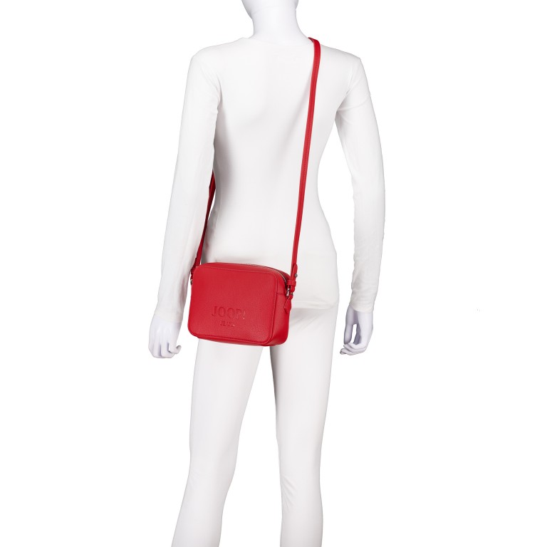 Umhängetasche Lettera 1.0 Cloe SHZ Red, Farbe: rot/weinrot, Marke: Joop!, EAN: 4048835242758, Abmessungen in cm: 22x15x6.5, Bild 5 von 7