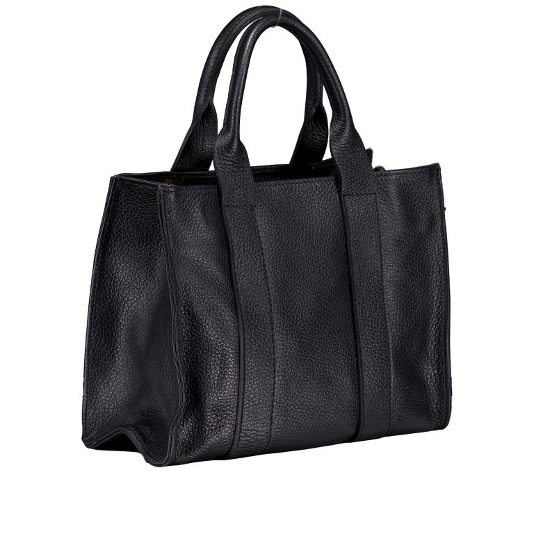 Handtasche Dollaro Book Tote Schwarz, Farbe: schwarz, Marke: Hausfelder Manufaktur, EAN: 4065646025349, Abmessungen in cm: 26x19x11, Bild 2 von 7