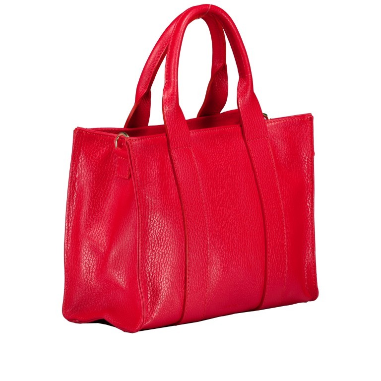 Handtasche Dollaro Book Tote Rot, Farbe: rot/weinrot, Marke: Hausfelder Manufaktur, EAN: 4065646025363, Abmessungen in cm: 26x19x11, Bild 2 von 7