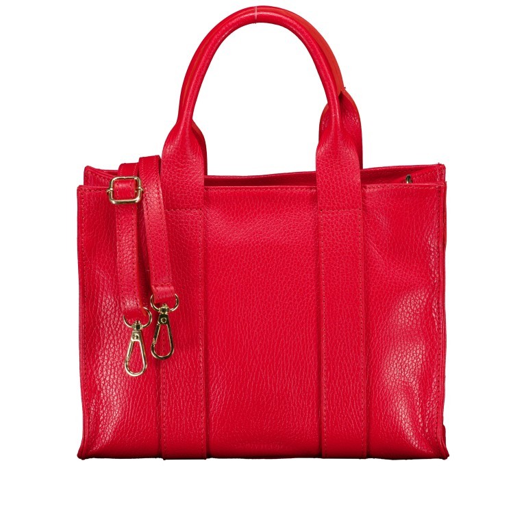 Handtasche Dollaro Book Tote Rot, Farbe: rot/weinrot, Marke: Hausfelder Manufaktur, EAN: 4065646025363, Abmessungen in cm: 26x19x11, Bild 1 von 7
