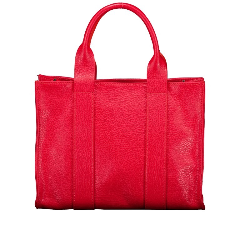 Handtasche Dollaro Book Tote Rot, Farbe: rot/weinrot, Marke: Hausfelder Manufaktur, EAN: 4065646025363, Abmessungen in cm: 26x19x11, Bild 3 von 7