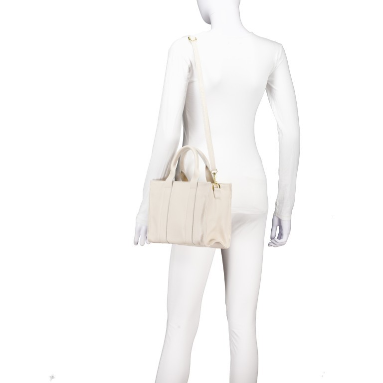 Handtasche Dollaro Book Tote Beige, Farbe: beige, Marke: Hausfelder Manufaktur, EAN: 4065646025370, Abmessungen in cm: 26x19x11, Bild 5 von 7