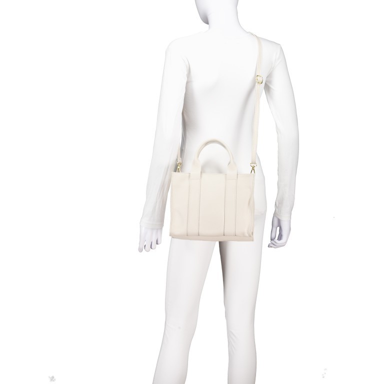 Handtasche Dollaro Book Tote Beige, Farbe: beige, Marke: Hausfelder Manufaktur, EAN: 4065646025370, Abmessungen in cm: 26x19x11, Bild 6 von 7