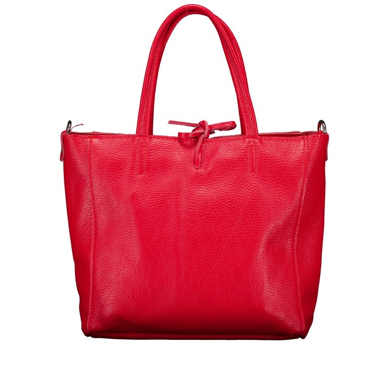 Handtasche Dollaro Hellrot, Farbe: rot/weinrot, Marke: Hausfelder Manufaktur, EAN: 4065646025394, Abmessungen in cm: 23.5x23x8, Bild 3 von 7