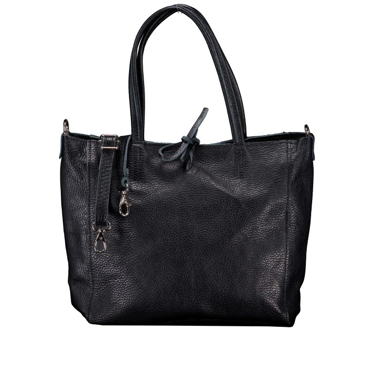 Handtasche Dollaro Schwarz, Farbe: schwarz, Marke: Hausfelder Manufaktur, EAN: 4065646025400, Abmessungen in cm: 23.5x23x8, Bild 1 von 7
