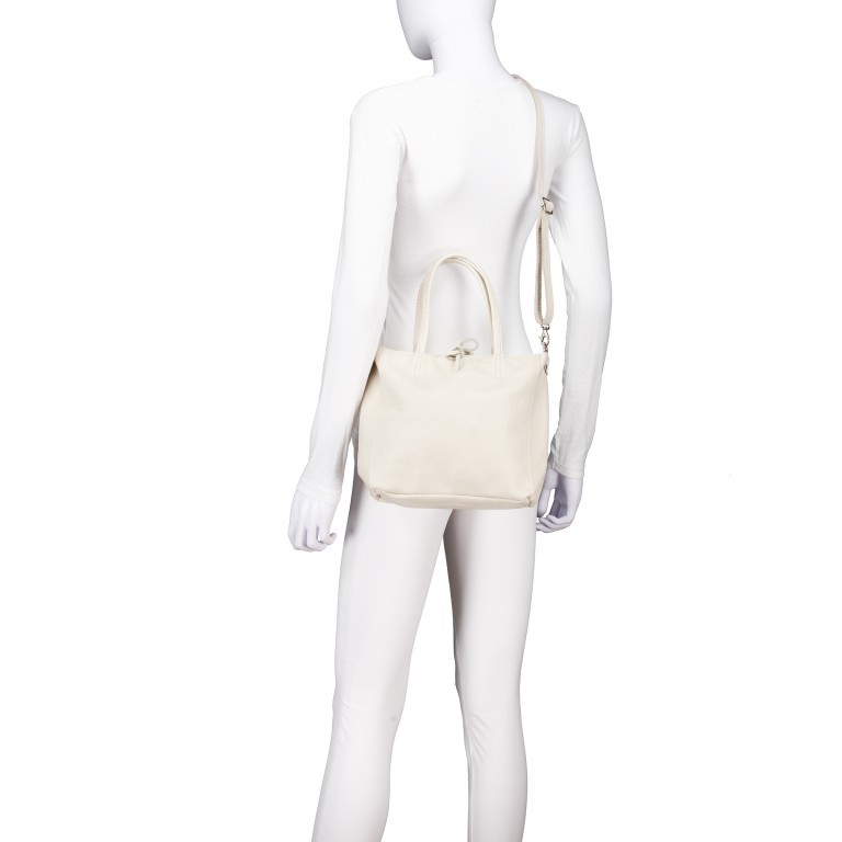 Handtasche Dollaro Beige, Farbe: beige, Marke: Hausfelder Manufaktur, EAN: 4065646025417, Abmessungen in cm: 23.5x23x8, Bild 6 von 7