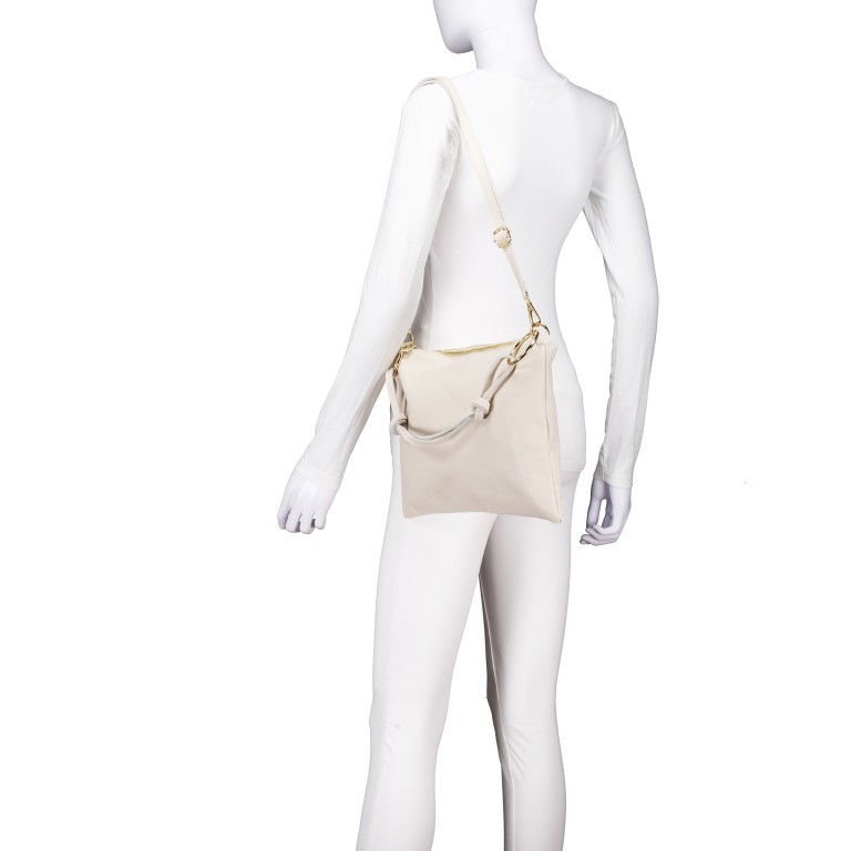 Umhängetasche Dollaro Beige, Farbe: beige, Marke: Hausfelder Manufaktur, EAN: 4065646025424, Abmessungen in cm: 35x25x1, Bild 5 von 8