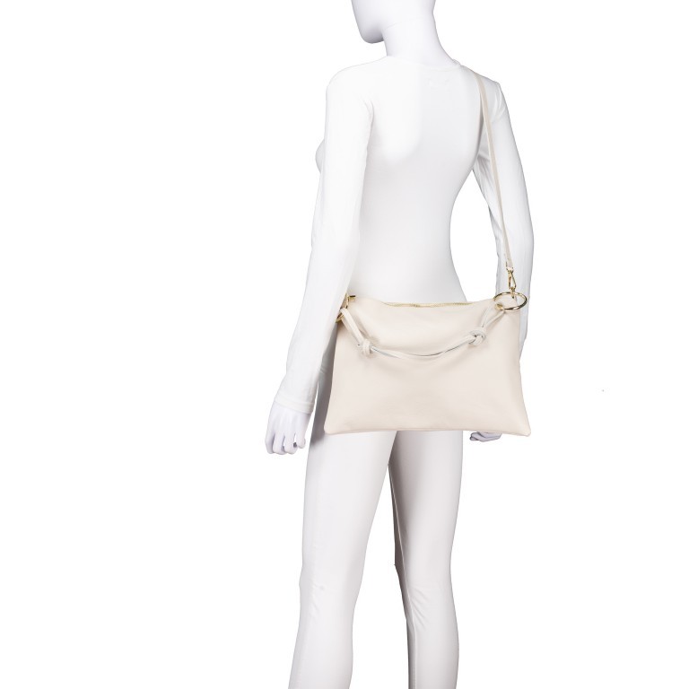 Umhängetasche Dollaro Beige, Farbe: beige, Marke: Hausfelder Manufaktur, EAN: 4065646025424, Abmessungen in cm: 35x25x1, Bild 6 von 8