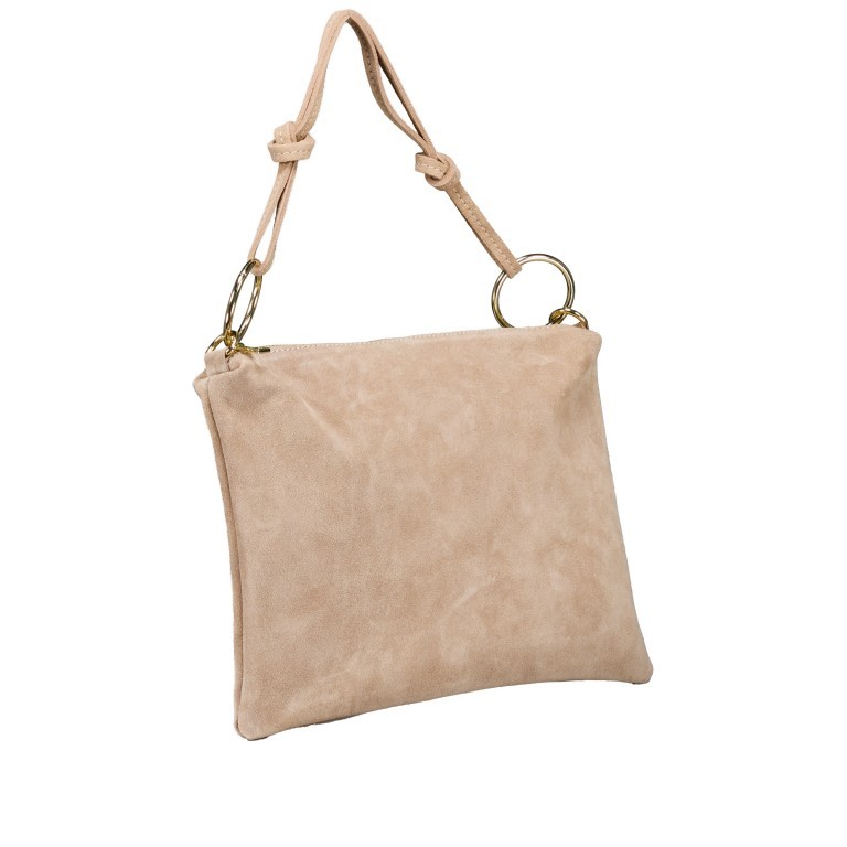 Umhängetasche Velours Beige, Farbe: beige, Marke: Hausfelder Manufaktur, EAN: 4065646025448, Abmessungen in cm: 35x26x1.5, Bild 2 von 9