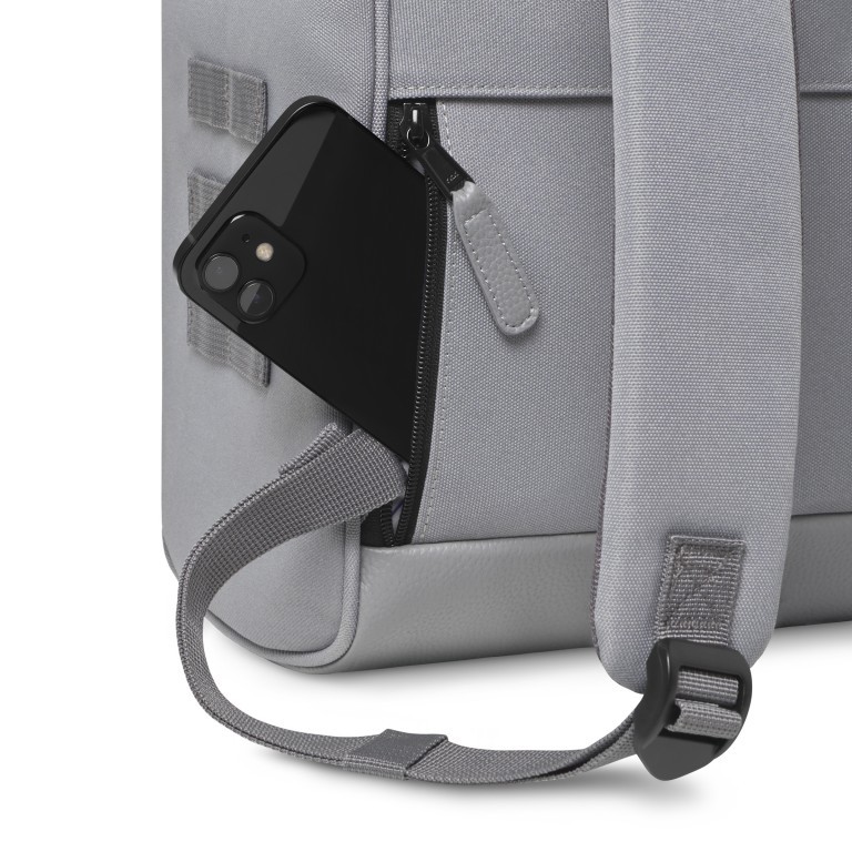 Rucksack Adventurer Medium Poitiers mit zwei auswechselbaren Vortaschen Grau, Farbe: grau, Marke: Cabaia, EAN: 3667022008710, Abmessungen in cm: 27x41x16, Bild 10 von 10