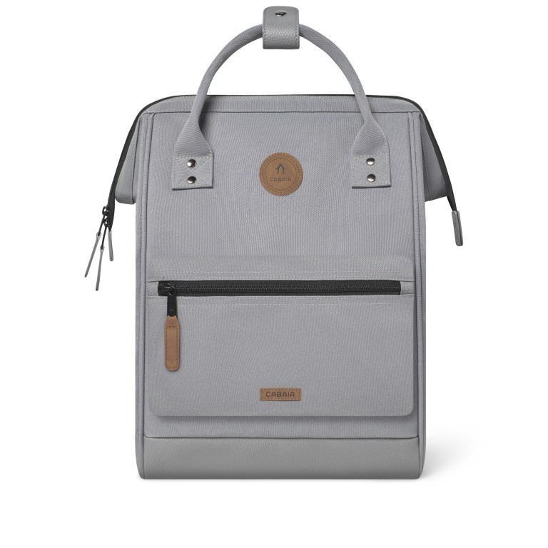 Rucksack Adventurer Medium Poitiers mit zwei auswechselbaren Vortaschen Grau, Farbe: grau, Marke: Cabaia, EAN: 3667022008710, Abmessungen in cm: 27x41x16, Bild 3 von 10