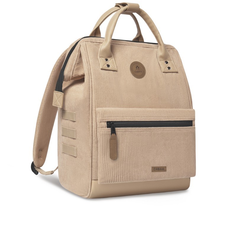 Rucksack Adventurer Medium Luxor mit zwei auswechselbaren Vortaschen Natur, Farbe: cognac, Marke: Cabaia, EAN: 3667022007461, Abmessungen in cm: 27x41x16, Bild 4 von 10