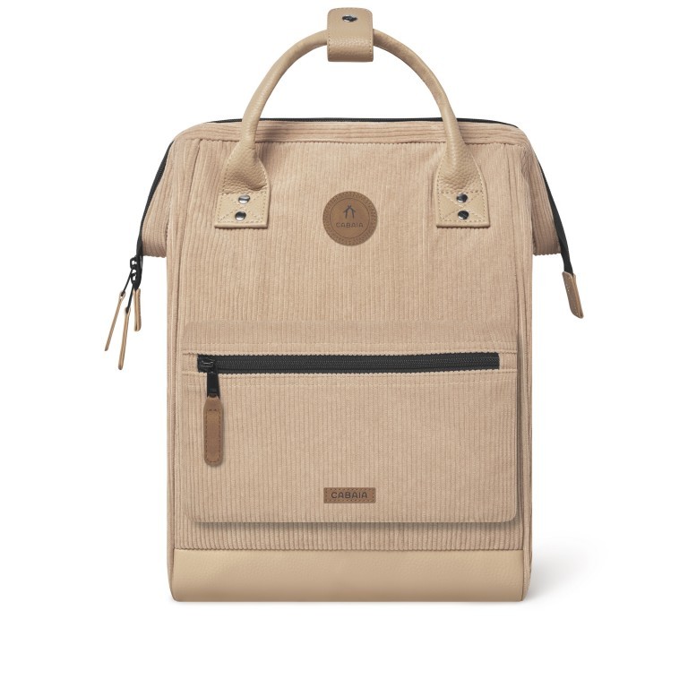 Rucksack Adventurer Medium Luxor mit zwei auswechselbaren Vortaschen Natur, Farbe: cognac, Marke: Cabaia, EAN: 3667022007461, Abmessungen in cm: 27x41x16, Bild 3 von 10