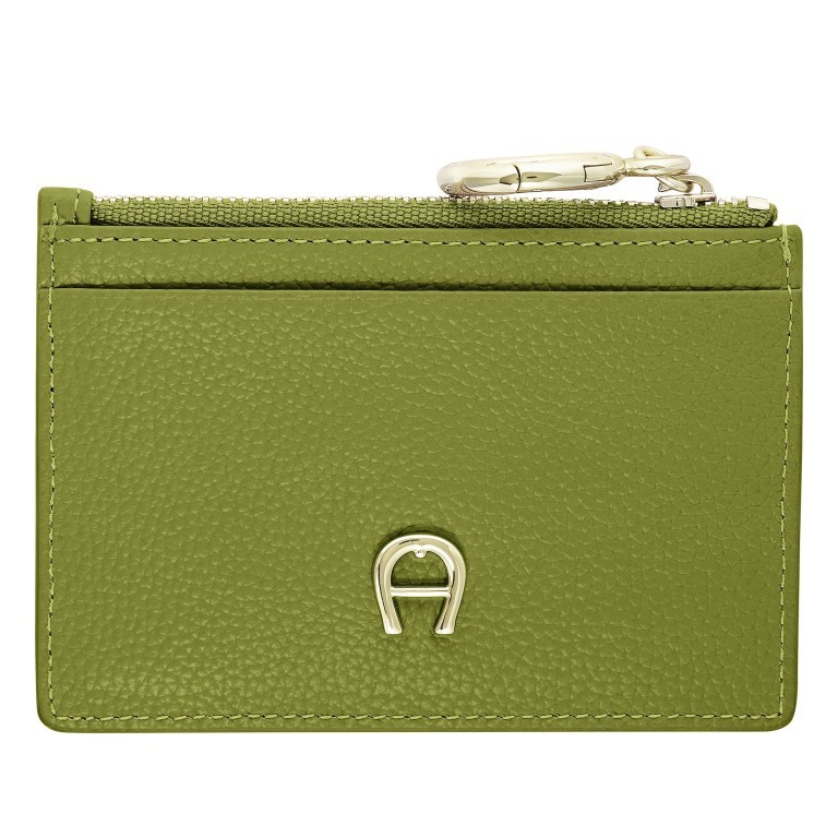 Karten-/Ausweisetui Zita Pistachio, Farbe: grün/oliv, Marke: AIGNER, EAN: 4055539617027, Abmessungen in cm: 12x8.5x2, Bild 1 von 3