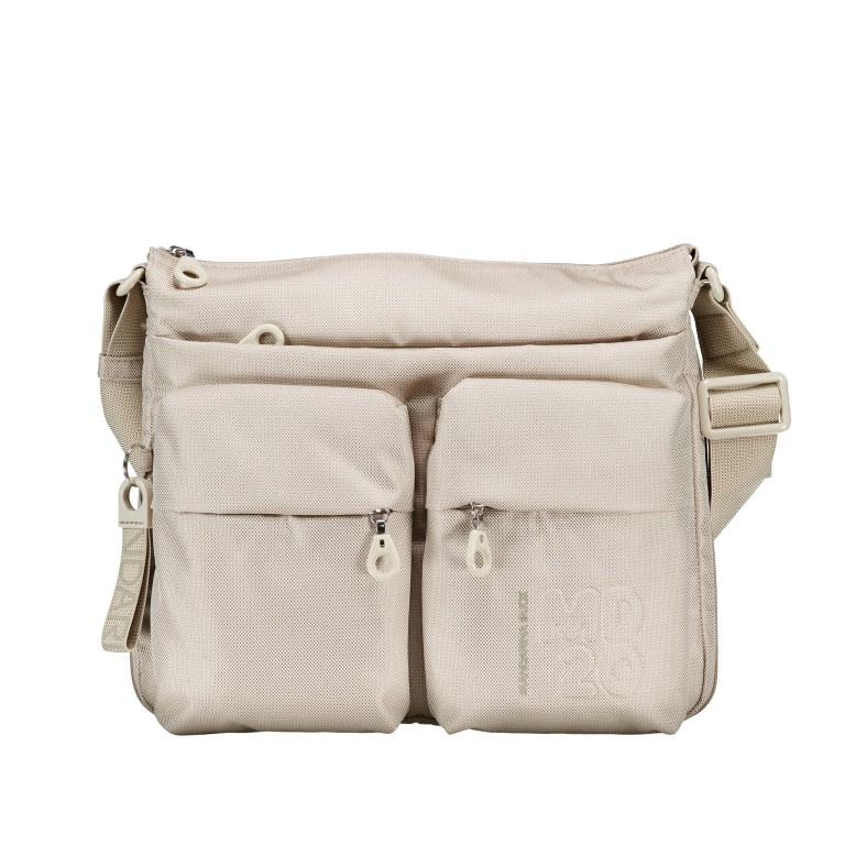 Umhängetasche MD20 QMTX6 Cashmere, Farbe: beige, Marke: Mandarina Duck, EAN: 8032803865342, Abmessungen in cm: 33x28x7, Bild 1 von 6