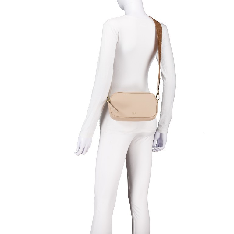 Umhängetasche Dalia Crossbody Tina Big Natural, Farbe: beige, Marke: Abro, EAN: 4067278664514, Abmessungen in cm: 23x13x5, Bild 6 von 7