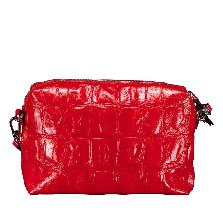 Umhängetasche Maxi Cocco Kaia Red, Farbe: rot/weinrot, Marke: Abro, EAN: 4067278669717, Abmessungen in cm: 22x15x7, Bild 3 von 6