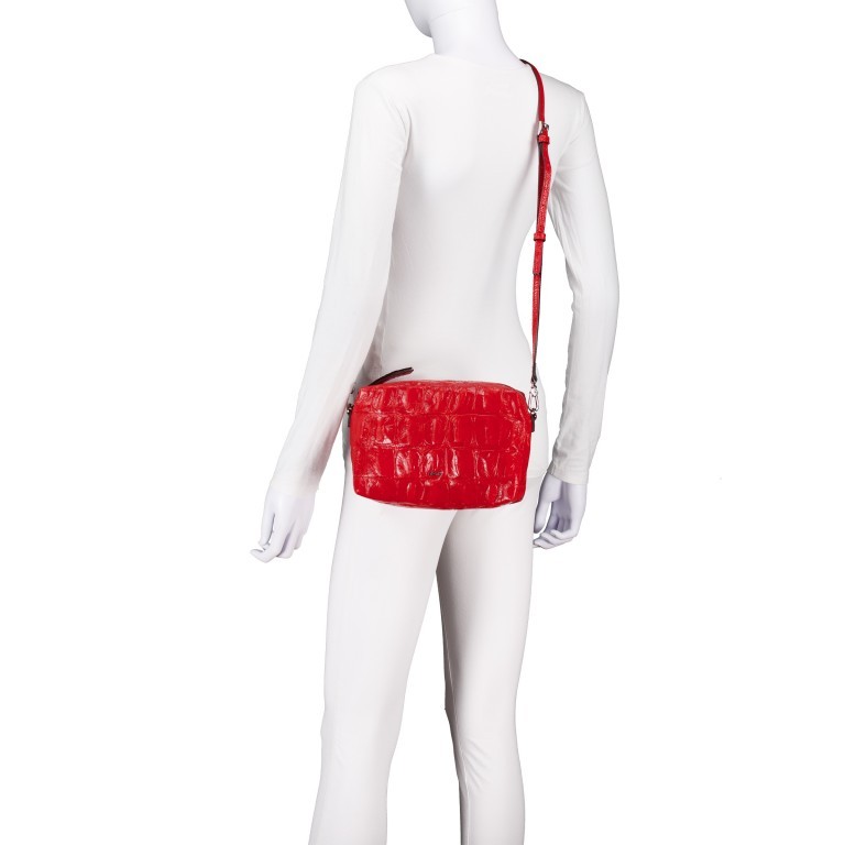Umhängetasche Maxi Cocco Kaia Red, Farbe: rot/weinrot, Marke: Abro, EAN: 4067278669717, Abmessungen in cm: 22x15x7, Bild 5 von 6