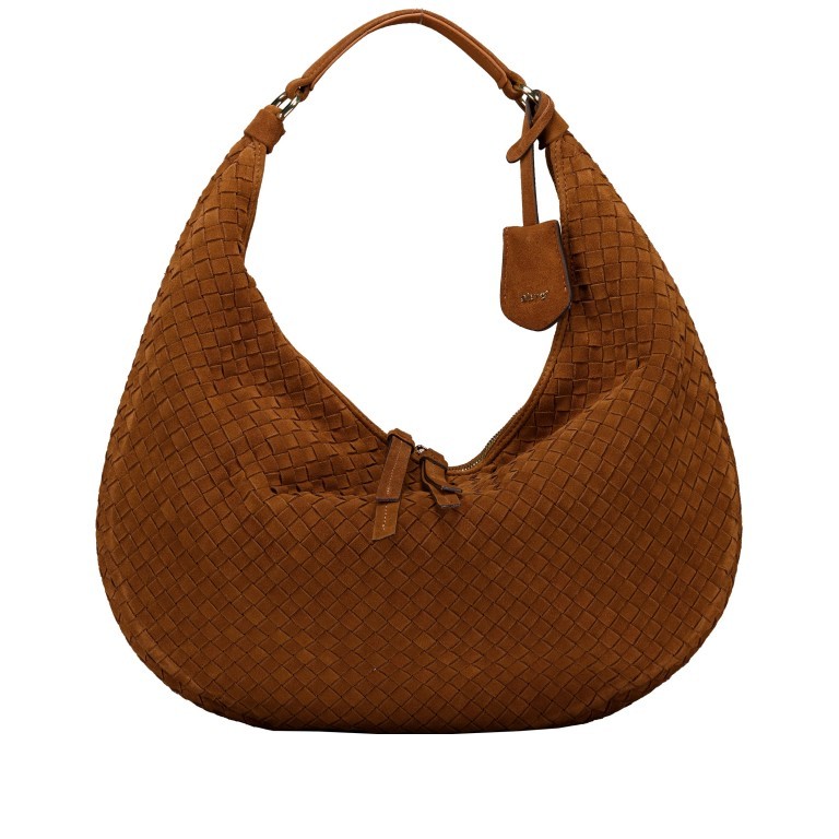 Beuteltasche Suede Weaving Nana Big Cuoio, Farbe: cognac, Marke: Abro, EAN: 4067278673950, Abmessungen in cm: 46x27x6, Bild 1 von 5