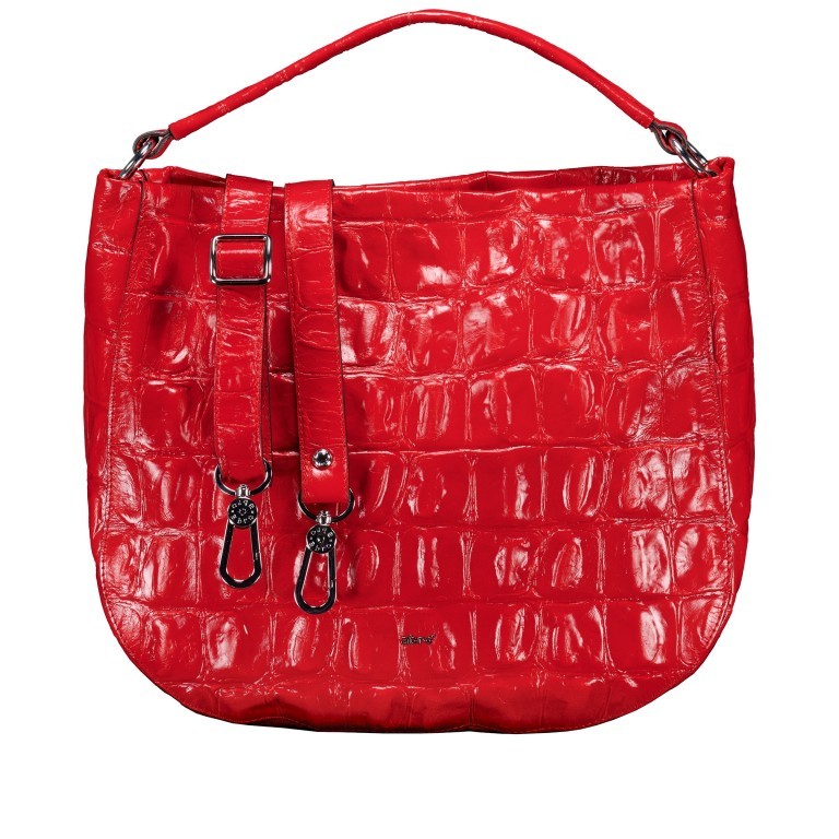 Beuteltasche Maxi Cocco Mia Red, Farbe: rot/weinrot, Marke: Abro, EAN: 4067278675510, Abmessungen in cm: 40x36.5x10, Bild 1 von 8