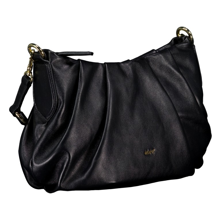 Beuteltasche Piuma Lucido Daya Black Gold, Farbe: schwarz, Marke: Abro, EAN: 4067278656182, Abmessungen in cm: 32x21x10, Bild 2 von 7