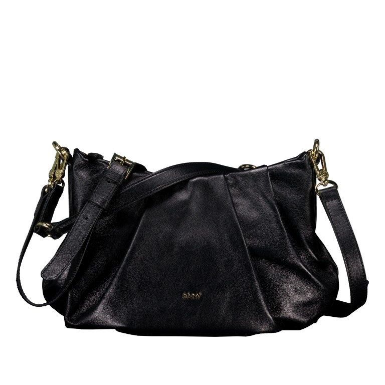 Beuteltasche Piuma Lucido Daya Black Gold, Farbe: schwarz, Marke: Abro, EAN: 4067278656182, Abmessungen in cm: 32x21x10, Bild 1 von 7