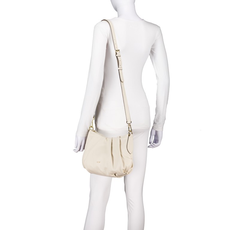 Beuteltasche Piuma Lucido Daya Beige, Farbe: beige, Marke: Abro, EAN: 4067278656229, Abmessungen in cm: 32x21x10, Bild 5 von 7