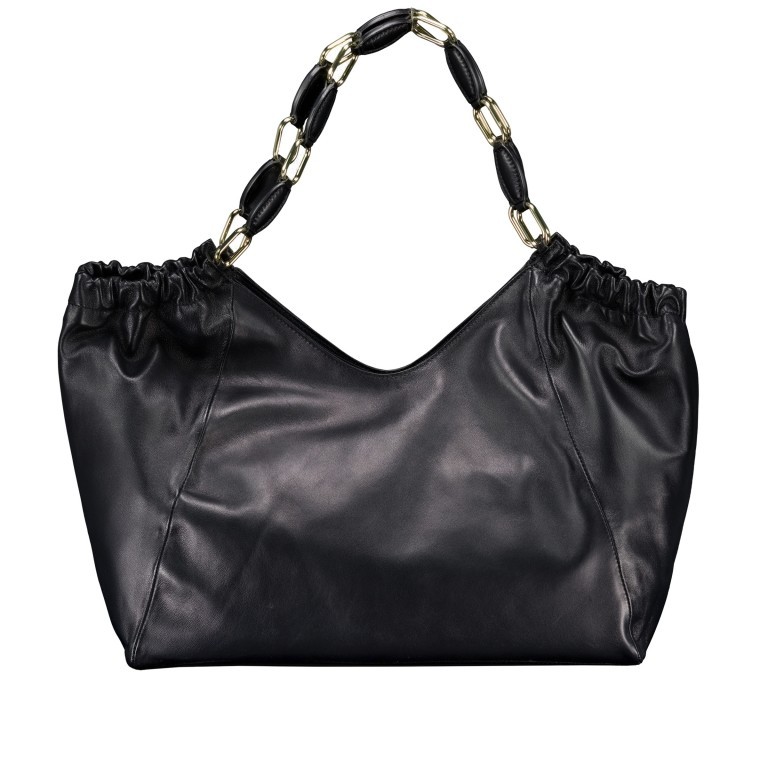 Shopper Piuma Lucido Zaya Black Gold, Farbe: schwarz, Marke: Abro, EAN: 4067278655291, Abmessungen in cm: 38x28x12, Bild 3 von 5