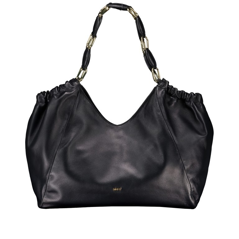Shopper Piuma Lucido Zaya Black Gold, Farbe: schwarz, Marke: Abro, EAN: 4067278655291, Abmessungen in cm: 38x28x12, Bild 1 von 5