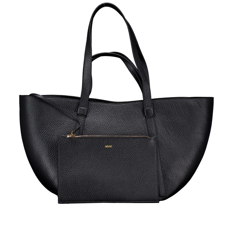 Shopper Tekla Cosmo Black Gold, Farbe: schwarz, Marke: Abro, EAN: 4067278654942, Abmessungen in cm: 57x28x19, Bild 1 von 7