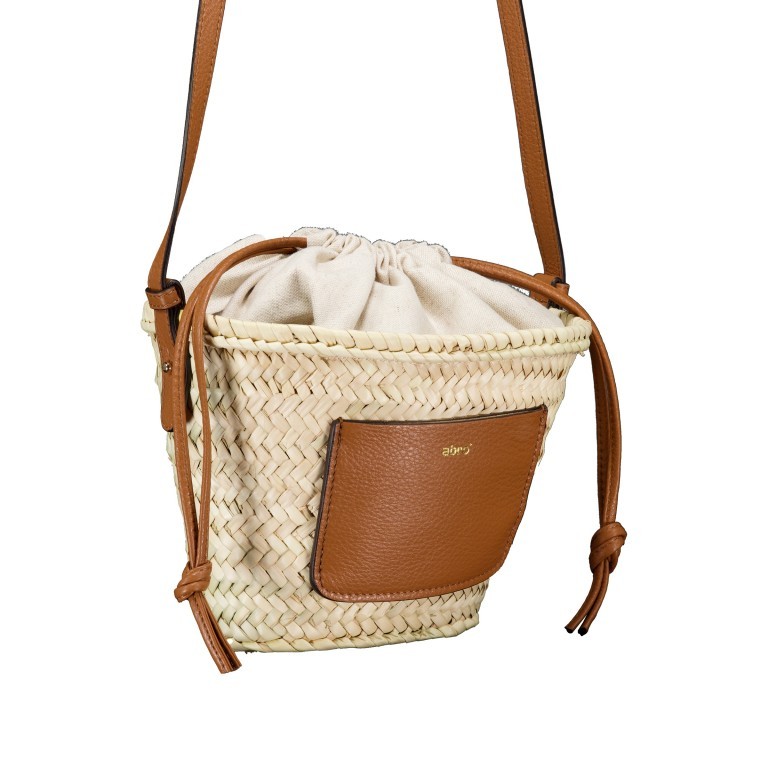 Korbtasche Palma-Dalia Gemma Cuoio, Farbe: cognac, Marke: Abro, EAN: 4067278678009, Abmessungen in cm: 30x17x9, Bild 2 von 6