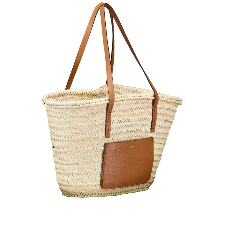 Korbtasche Palma-Dalia Gemma Cuoio, Farbe: cognac, Marke: Abro, EAN: 4067278674087, Abmessungen in cm: 48x27x16, Bild 2 von 5
