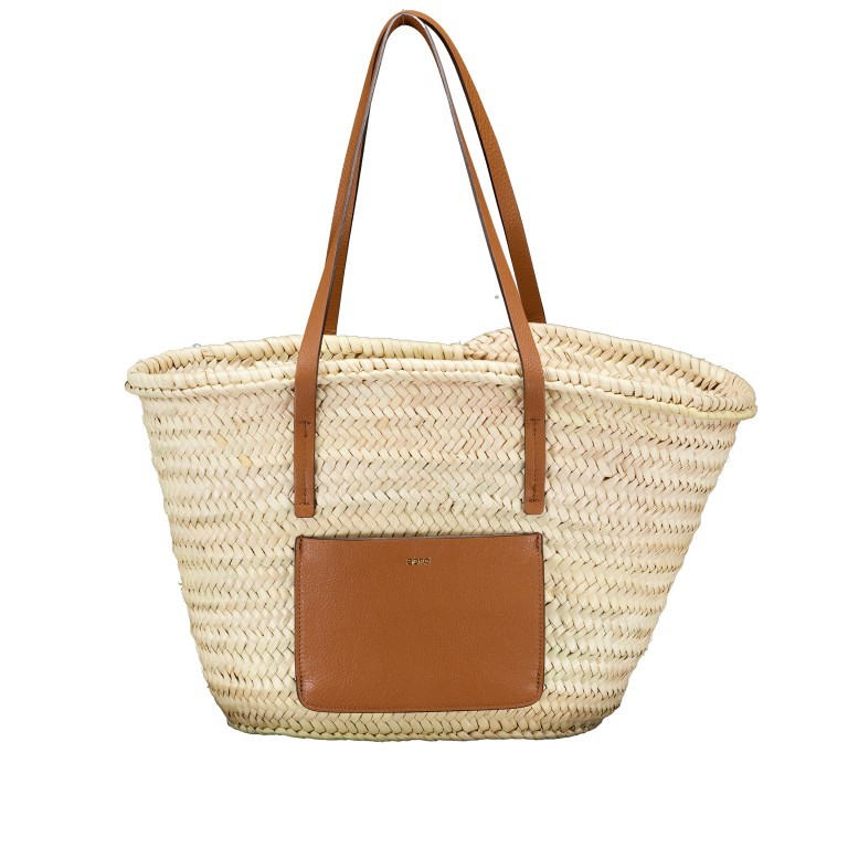 Korbtasche Palma-Dalia Gemma Cuoio, Farbe: cognac, Marke: Abro, EAN: 4067278674087, Abmessungen in cm: 48x27x16, Bild 1 von 5