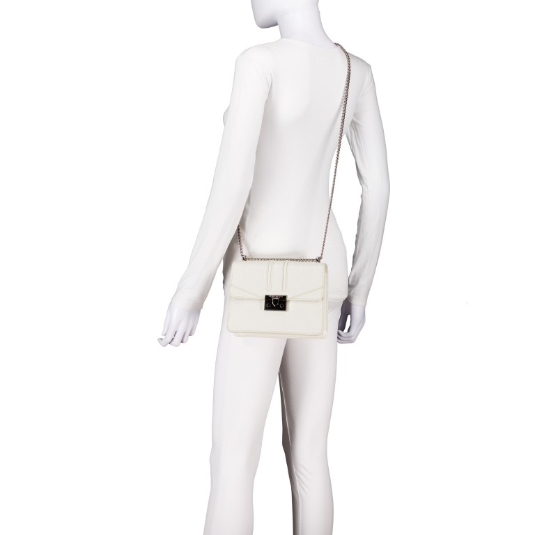 Umhängetasche Roros Glossy White, Farbe: weiß, Marke: Seidenfelt, EAN: 4262455840662, Abmessungen in cm: 21x16.5x6.5, Bild 5 von 8