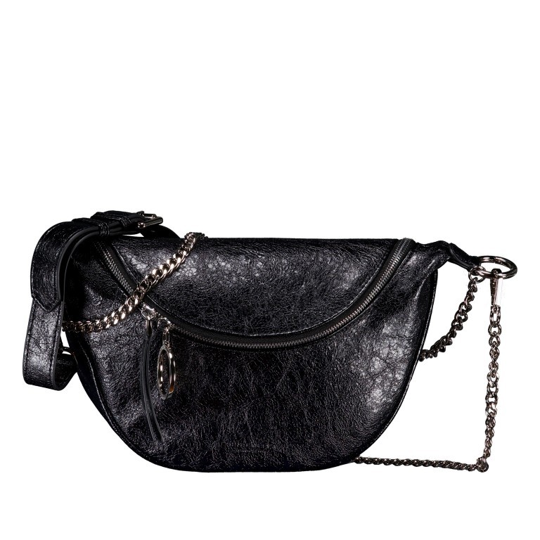 Umhängetasche Big Skien Glossy Black, Farbe: schwarz, Marke: Seidenfelt, EAN: 4262455841294, Abmessungen in cm: 28x17x9, Bild 1 von 10