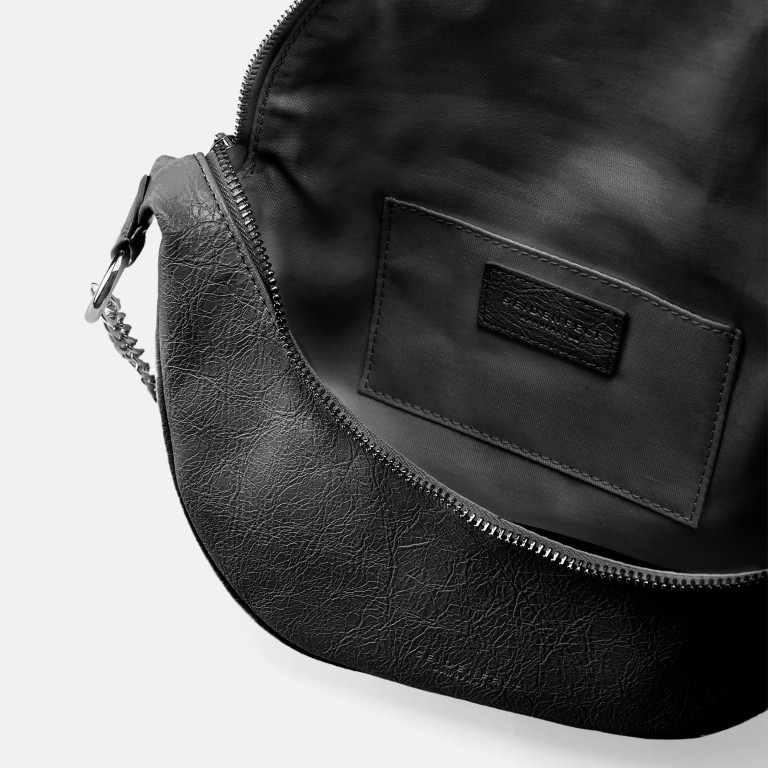 Umhängetasche Big Skien Glossy Black, Farbe: schwarz, Marke: Seidenfelt, EAN: 4262455841294, Abmessungen in cm: 28x17x9, Bild 7 von 10