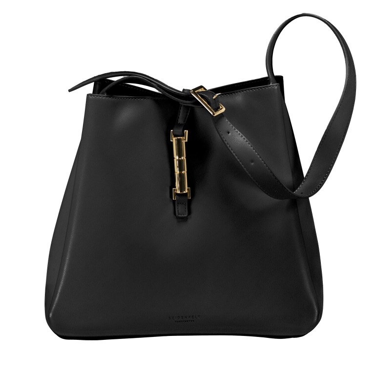 Beuteltasche Loviisa Hobo Black, Farbe: schwarz, Marke: Seidenfelt, EAN: 4262455841720, Abmessungen in cm: 32x32x12, Bild 1 von 5
