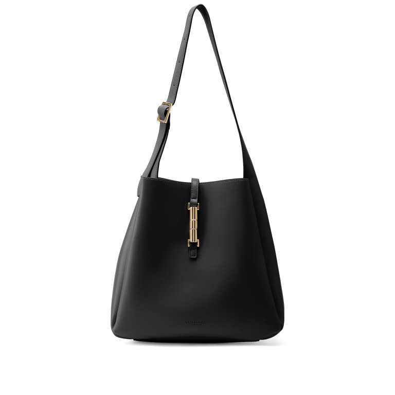 Beuteltasche Loviisa Hobo Black, Farbe: schwarz, Marke: Seidenfelt, EAN: 4262455841720, Abmessungen in cm: 32x32x12, Bild 2 von 5