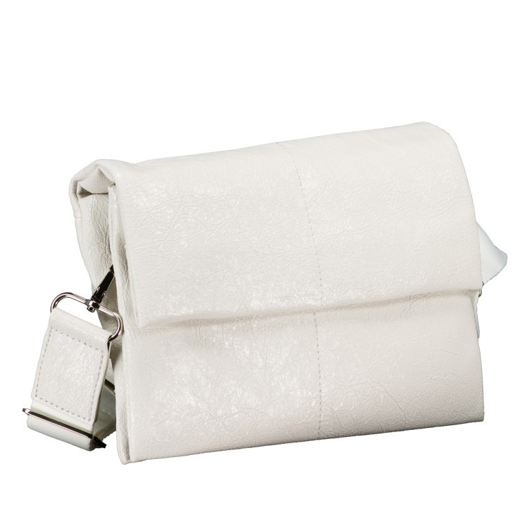 Umhängetasche Vejen Crossbag Glossy White, Farbe: weiß, Marke: Seidenfelt, EAN: 4262455842734, Abmessungen in cm: 23x18x3, Bild 2 von 8