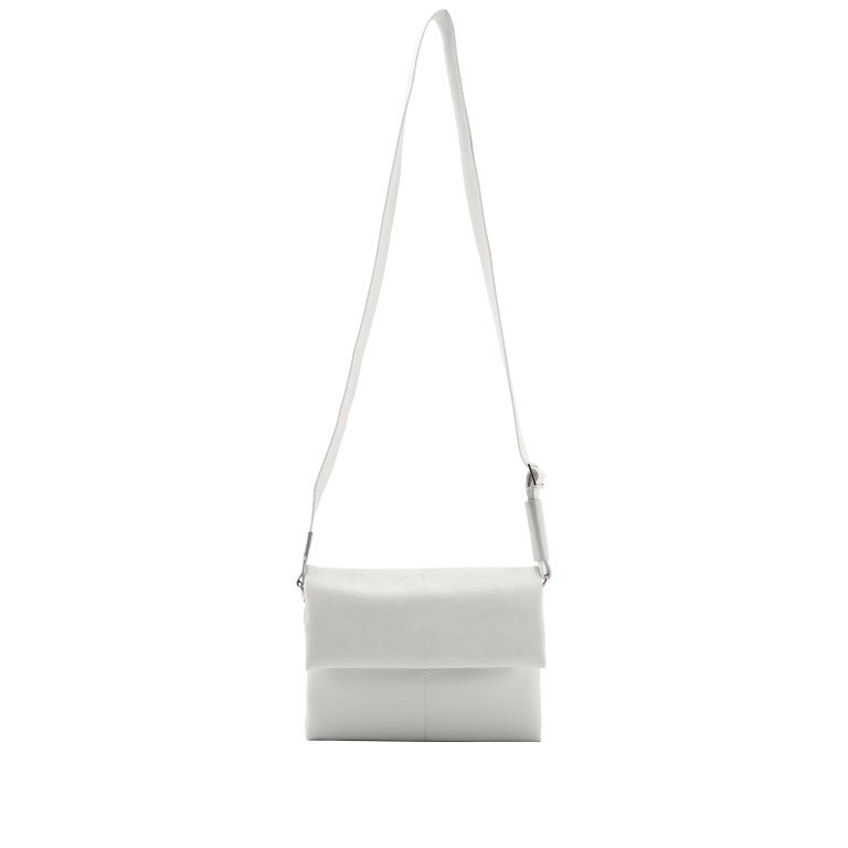 Umhängetasche Vejen Crossbag Glossy White, Farbe: weiß, Marke: Seidenfelt, EAN: 4262455842734, Abmessungen in cm: 23x18x3, Bild 7 von 8