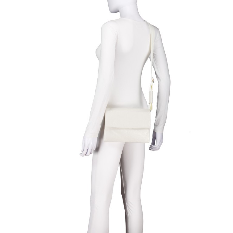 Umhängetasche Vejen Crossbag Glossy White, Farbe: weiß, Marke: Seidenfelt, EAN: 4262455842734, Abmessungen in cm: 23x18x3, Bild 5 von 8