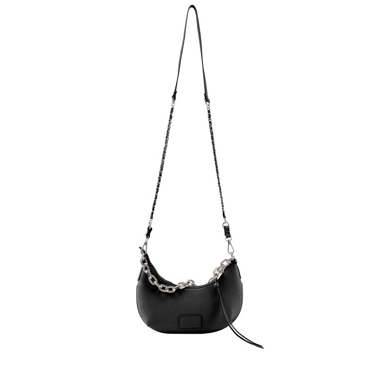 Umhängetasche Vejen Halfmoon Pochette Glossy Black, Farbe: schwarz, Marke: Seidenfelt, EAN: 4262455842758, Abmessungen in cm: 26.5x16x0, Bild 8 von 9