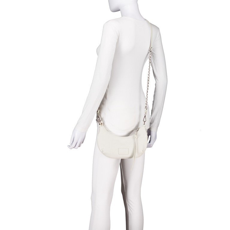 Umhängetasche Vejen Halfmoon Pochette Glossy White, Farbe: weiß, Marke: Seidenfelt, EAN: 4262455842765, Abmessungen in cm: 26.5x16x0, Bild 6 von 9