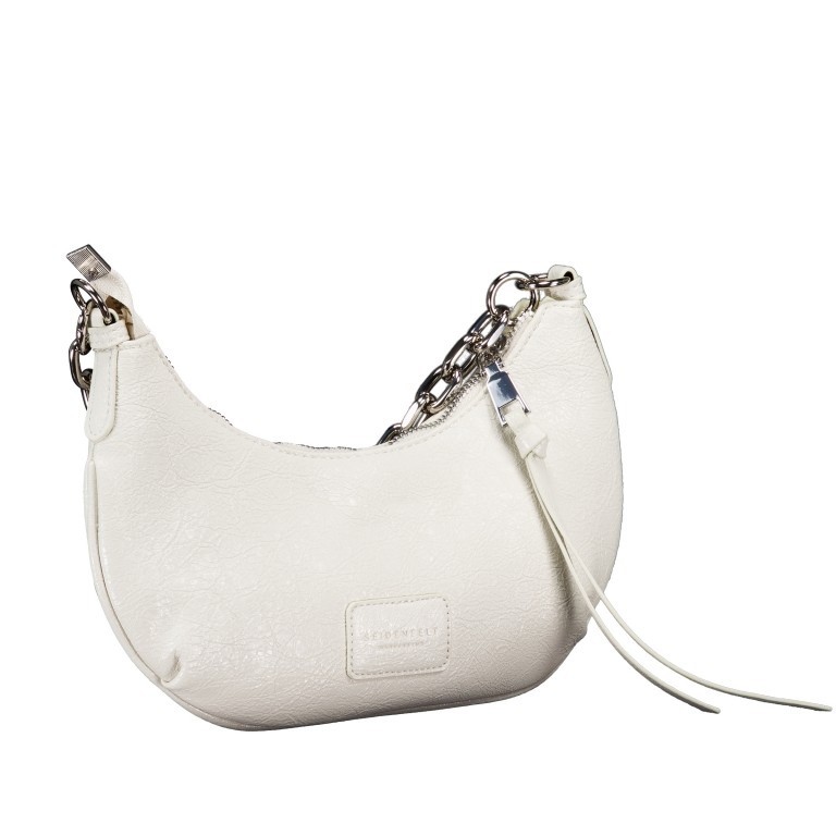 Umhängetasche Vejen Halfmoon Pochette Glossy White, Farbe: weiß, Marke: Seidenfelt, EAN: 4262455842765, Abmessungen in cm: 26.5x16x0, Bild 2 von 9